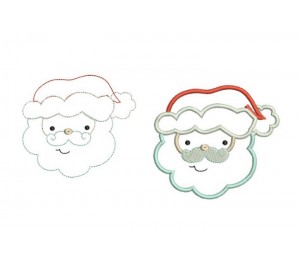 Stickdatei - Weihnachtsmann Nikolaus